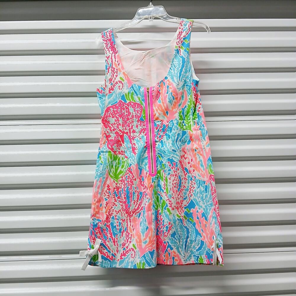 Lilly Pulitzer Let's Cha Cha Delia Dress Women's Size 8 Sleeveless Scoop Back - Picture 4 of 8